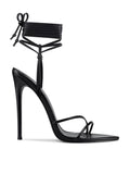 821 Kika Lace - Up - Noir - FEMME LA