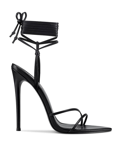 821 Kika Lace - Up - Noir - FEMME LA