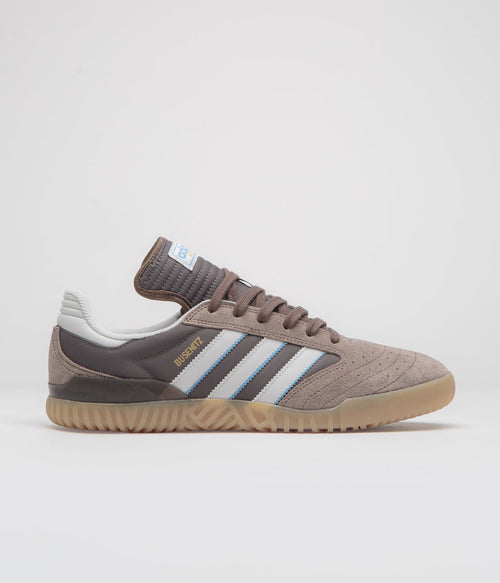 Adidas Busenitz Indoor Super Shoes in Earth Strata and Crystal White / Charcoal