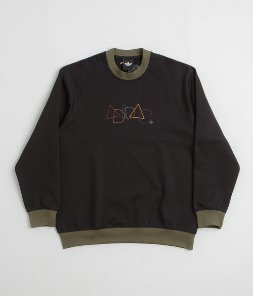 Adidas Geo Crewneck Sweatshirt in Black