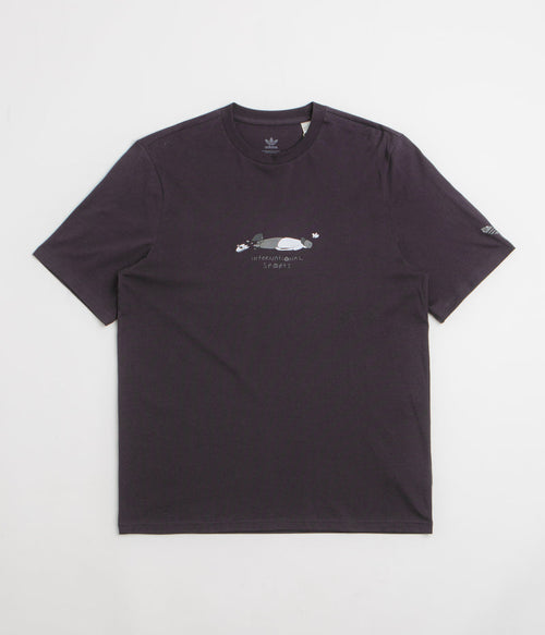 Adidas Henry Jones Defeat T-Shirt in Aurora Black