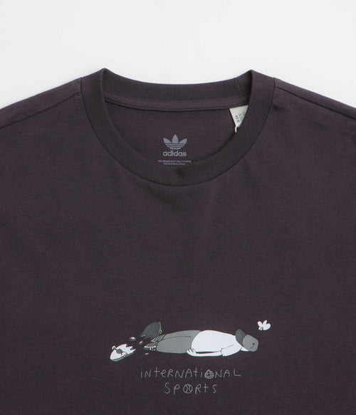 Adidas Henry Jones Defeat T-Shirt in Aurora Black