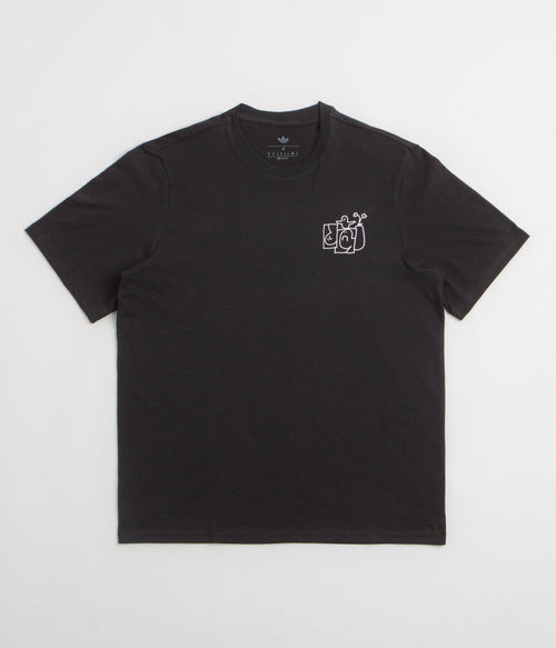 Adidas Shmoofoil Stairs T-Shirt in Black and White
