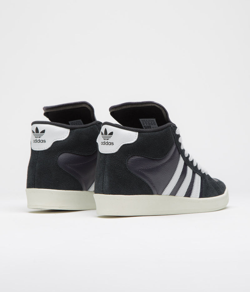 Adidas Superskate Shoes in Core Black and Crystal White / Off White