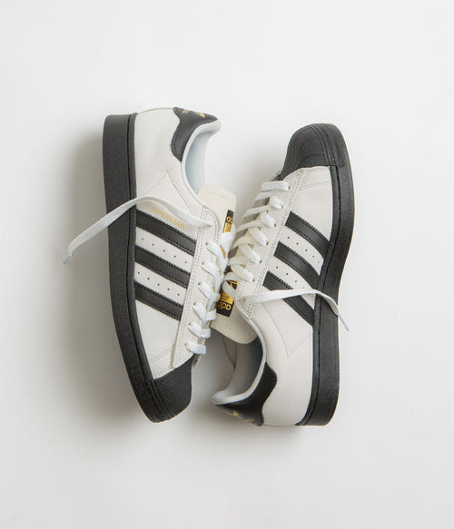 Adidas Superstar ADV Shoes in Crystal White and Core Black / FTWR White