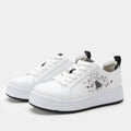 Adysen In Flowers Black/White Shoe | Alegria Shoes