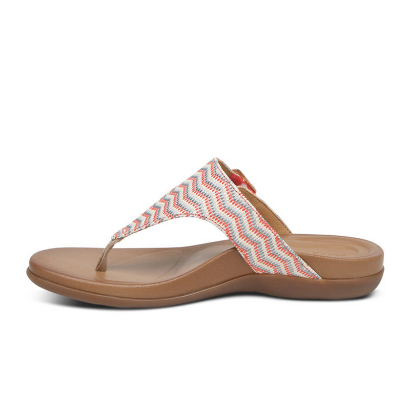 Aetrex Rita Sandal (Women) - Coral Sandal - Thong - The Heel Shoe Fitters