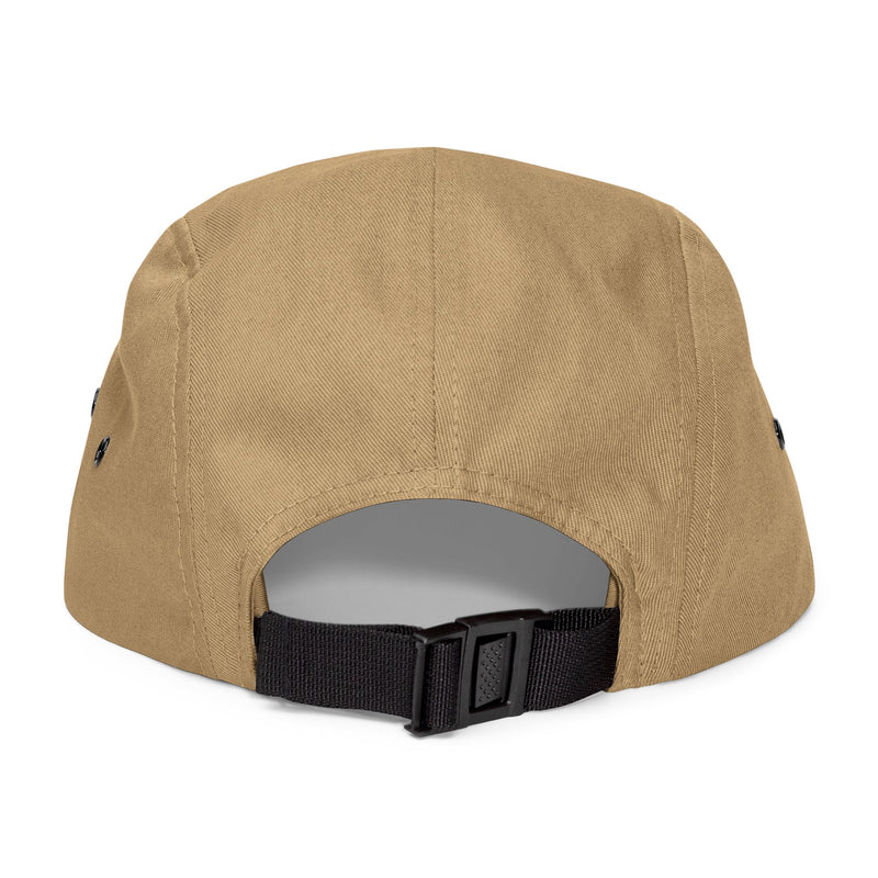 BILLY 5 Panel Cap (White Horizontal Logo - Embroidery) — AVAILABLE IN 6 COLORS