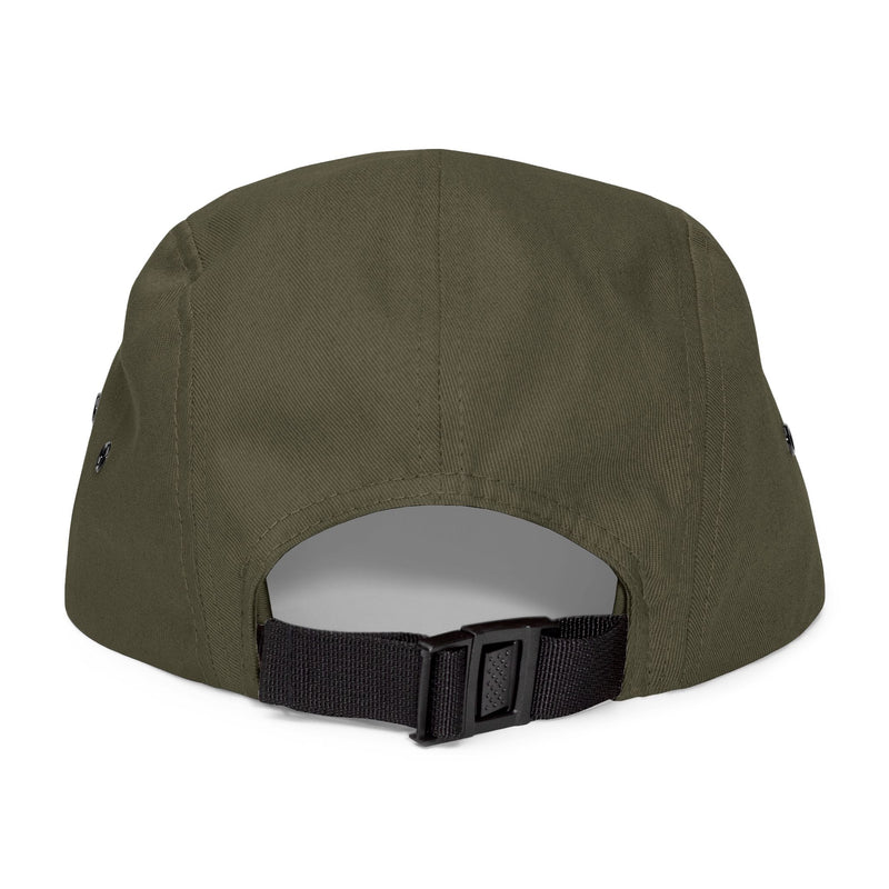 BILLY 5 Panel Cap (White Horizontal Logo - Embroidery) — AVAILABLE IN 6 COLORS