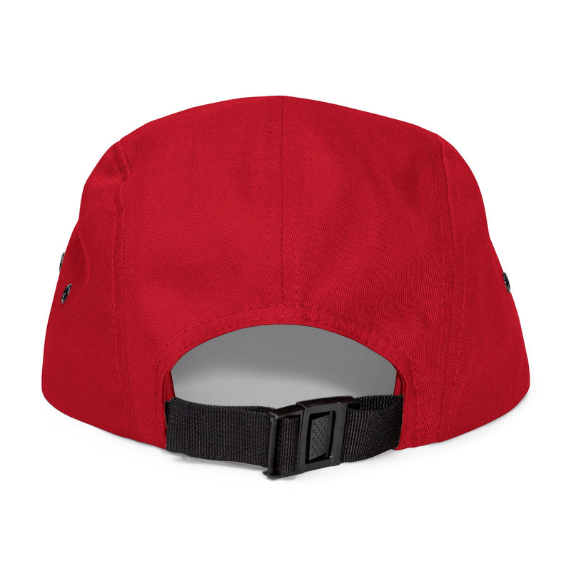 BILLY 5 Panel Cap (White Horizontal Logo - Embroidery) — AVAILABLE IN 6 COLORS