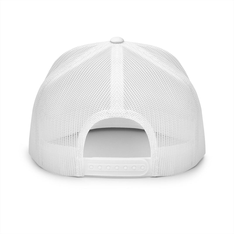 BILLY 5 Panel Flat Bill Trucker Cap (Red Goat - Embroidery) — AVAILABLE IN 13 COLORS