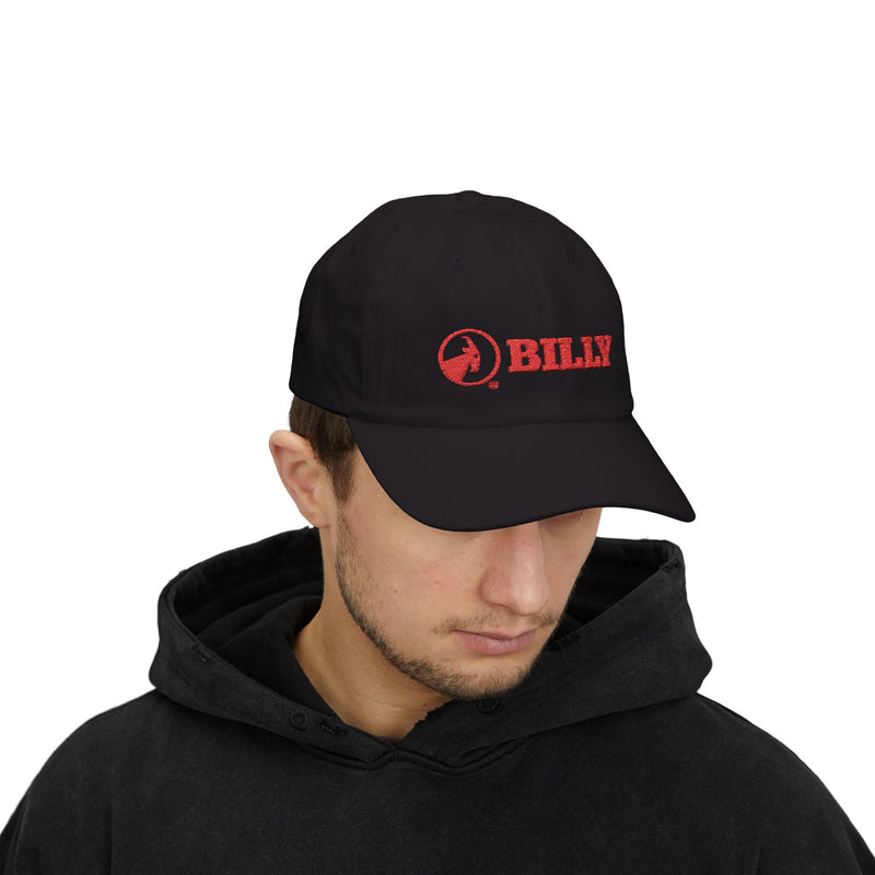 BILLY Classic Cap (Red Horizontal Logo - Embroidery) — AVAILABLE IN 8 COLORS