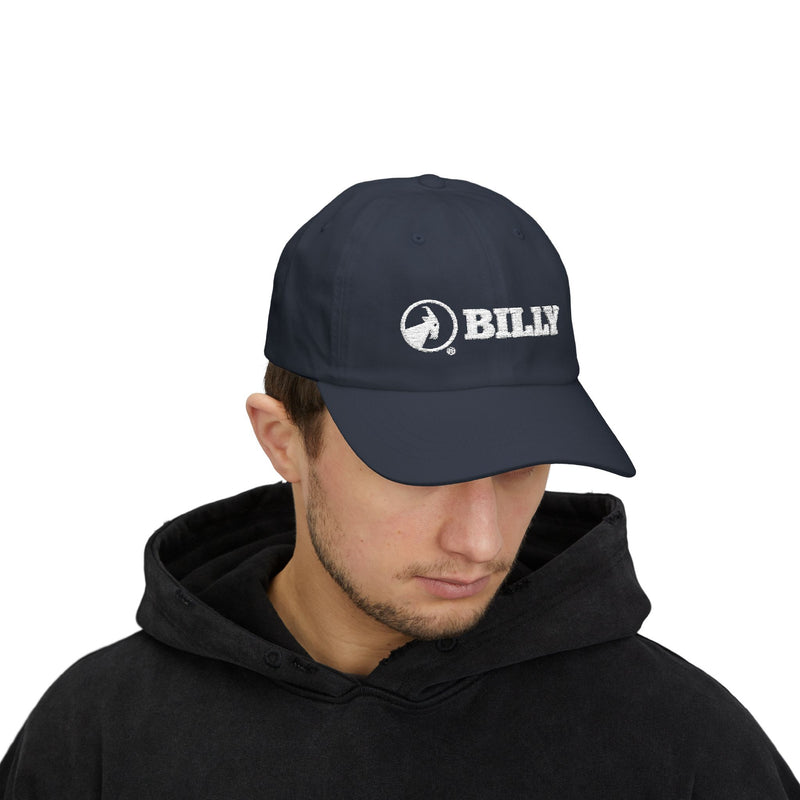 BILLY Classic Cap (White Horizontal Logo - Embroidery) — AVAILABLE IN 9 COLORS