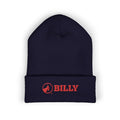BILLY Classic Cuffed Beanie (Red Horizontal Logo - Embroidery) — AVAILABLE IN 9 COLORS
