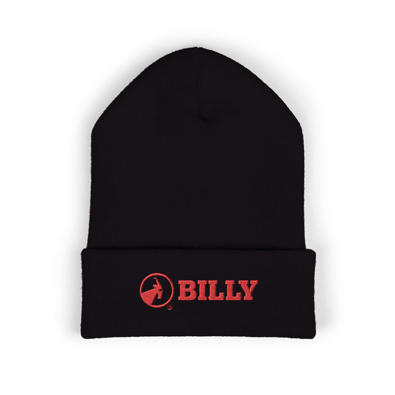 BILLY Classic Cuffed Beanie (Red Horizontal Logo - Embroidery) — AVAILABLE IN 9 COLORS