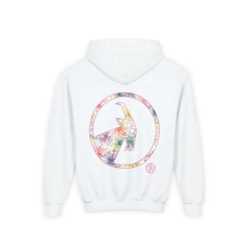 BILLY Core Youth Heavy Blend Hooded Sweatshirt (Floral) - AVAILABLE IN 4 COLORS