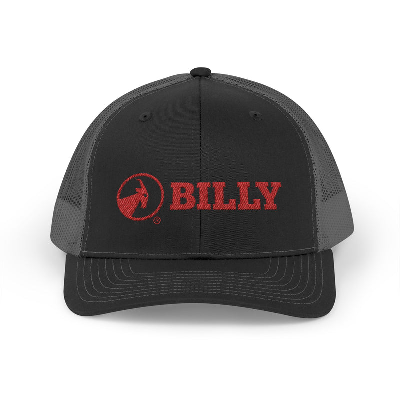 BILLY Snapback Trucker Cap (Red Horizontal Logo - Embroidery) — AVAILABLE IN 6 COLORS