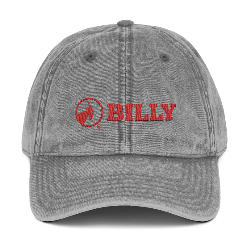 BILLY Vintage Cap (Red Horizontal Logo - Embroidery) — AVAILABLE IN 3 COLORS
