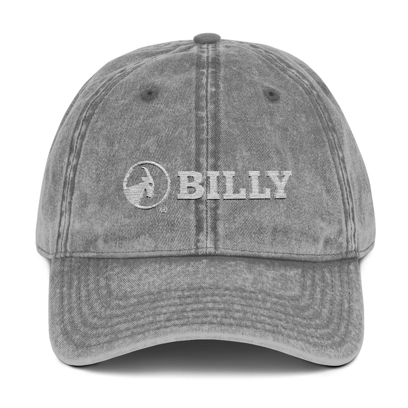 BILLY Vintage Cap (White Horizontal Logo - Embroidery) — AVAILABLE IN 5 COLORS