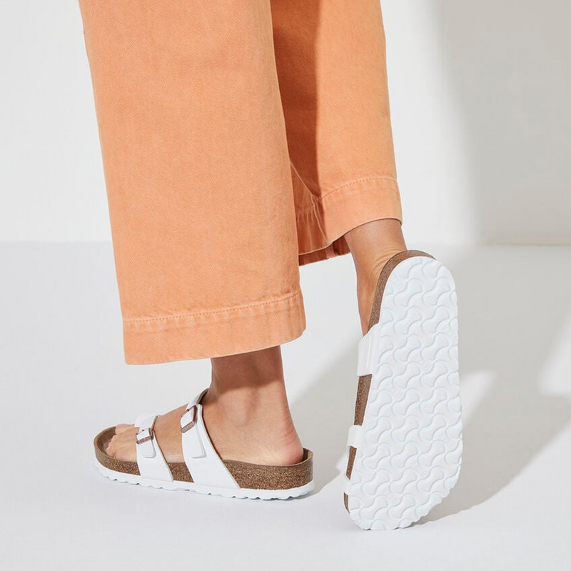 Birkenstock Mayari Sandal (Women) - White Birko-Flor Sandal - Thong - The Heel Shoe Fitters