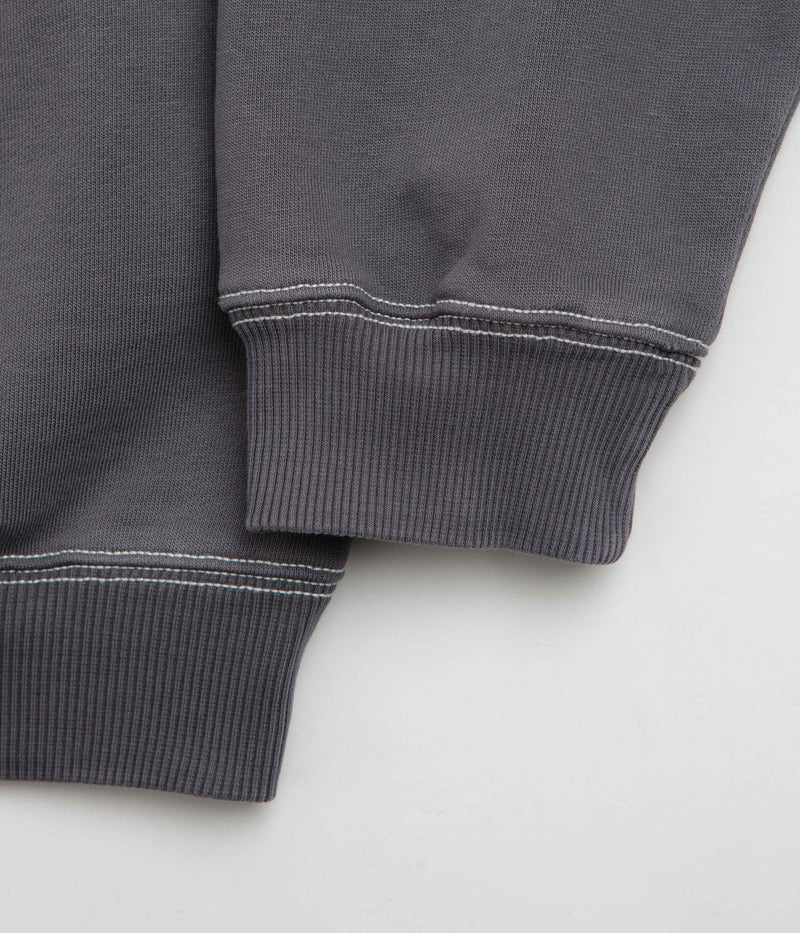 Butter Goods Crust Crewneck Sweatshirt in Washed Charcoal