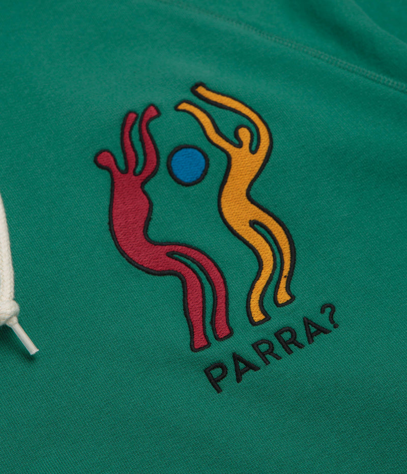 by Parra La Chambre Nuit Hoodie in Washed Green