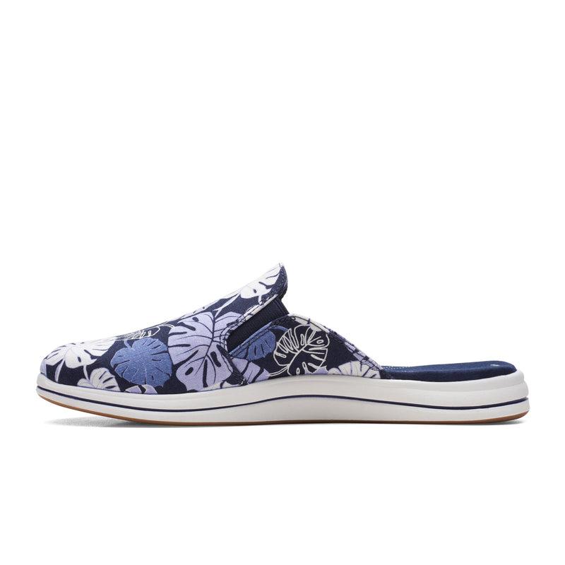 Clarks Breeze Shore Slide (Women) - Lavender Combi Dress-Casual - Slip On - The Heel Shoe Fitters