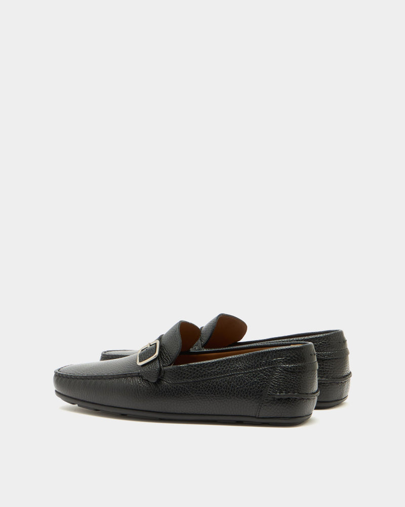 Clay Driver in Black Grained Leather