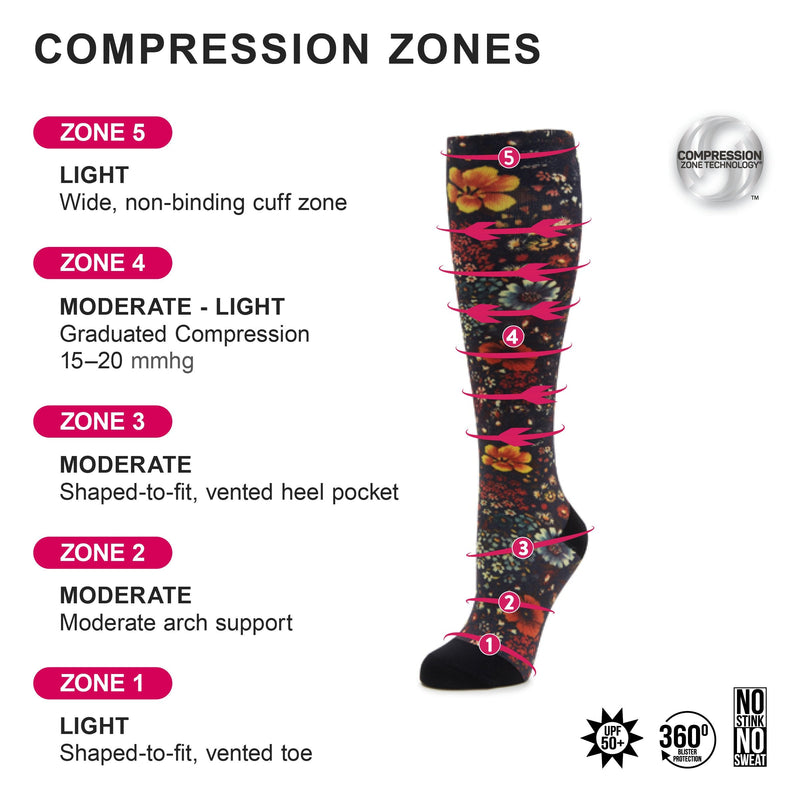 Compression Splashy Socks | Alegria Shoes