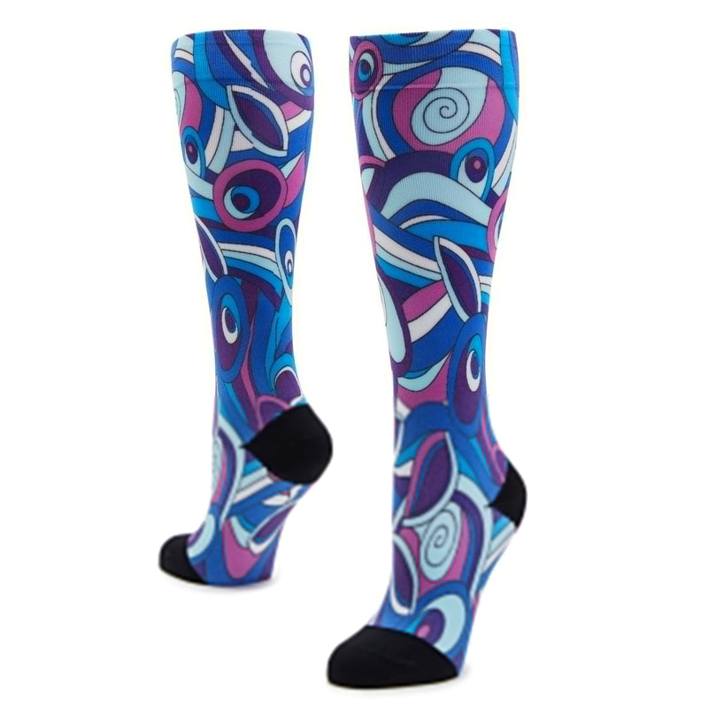 Compression Vintage Scarf Socks | Alegria Shoes
