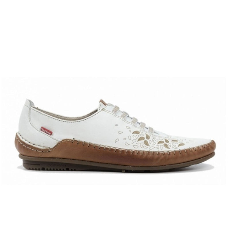 Fluchos Tucan F1181 Lace Up (Women) - White Dress-Casual - Lace Ups - The Heel Shoe Fitters
