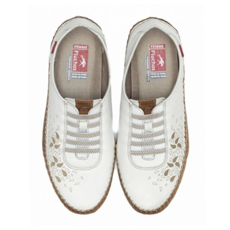 Fluchos Tucan F1181 Lace Up (Women) - White Dress-Casual - Lace Ups - The Heel Shoe Fitters