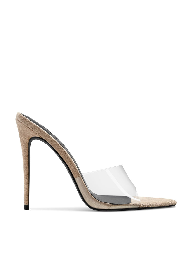Gianni Suede Mule - Desnuda - FEMME LA