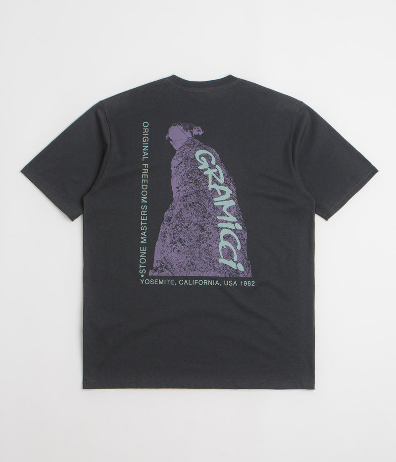 Gramicci Stonemasters Graphic T-Shirt in Vintage Black