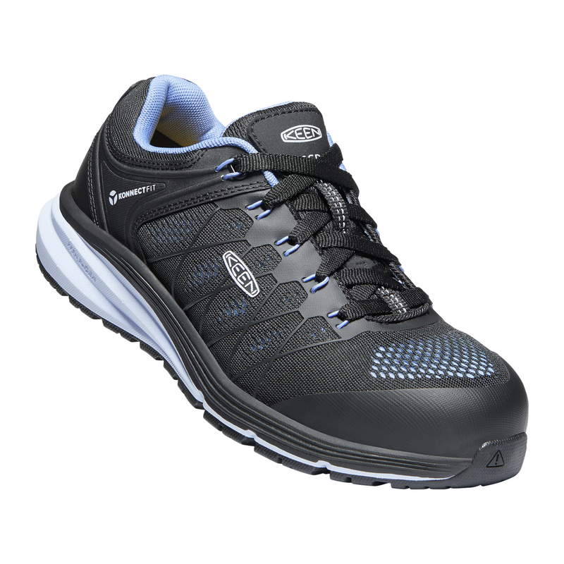 Keen Utility Vista Energy ESD Carbon Fiber Toe Work Shoe (Women) - Hydrangea/Black Boots - Work - Low - Other - The Heel Shoe Fitters