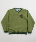 Magenta Tres Tech V Neck Sweatshirt in Forest Green