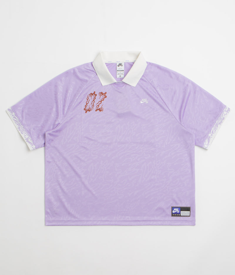 Nike SB Jacquard Jersey in Hydrangeas and Sail / White