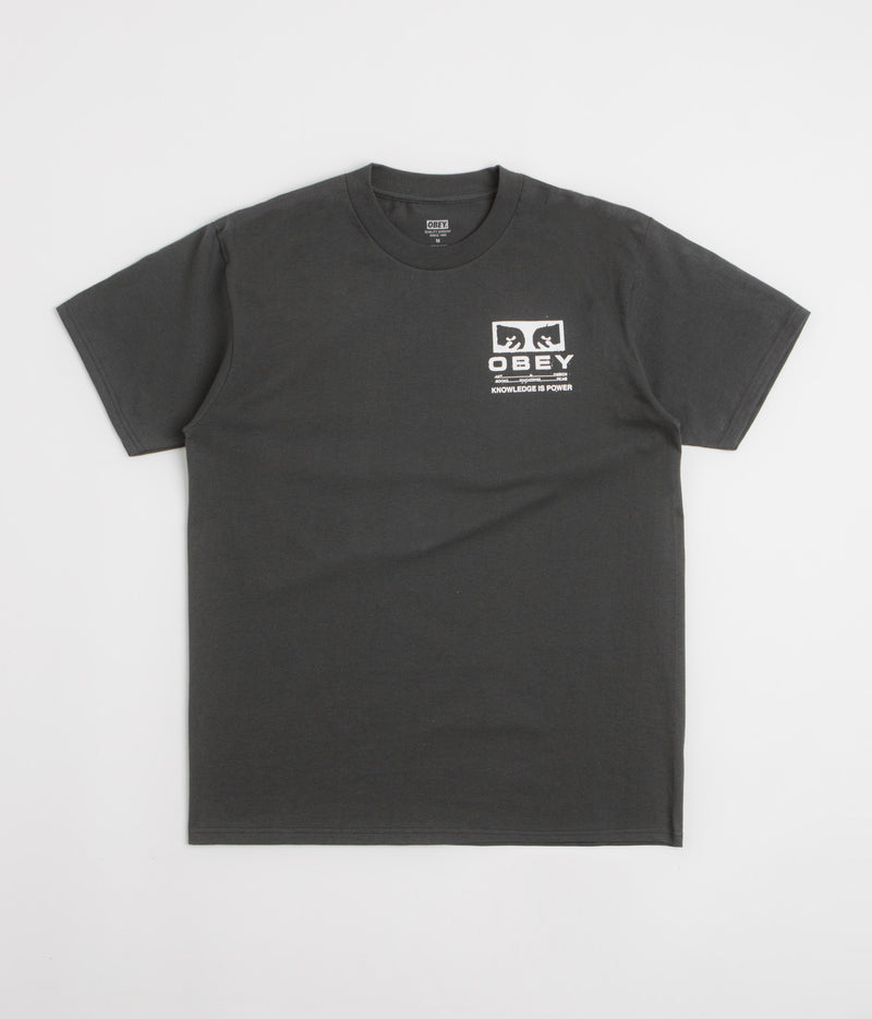 Obey Permission T-Shirt in Vintage Black