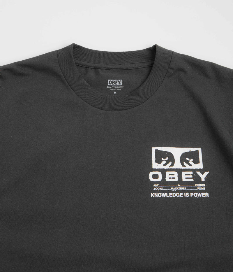 Obey Permission T-Shirt in Vintage Black