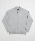 Pasteelo Zip Up Trainer Sweatshirt in Heather Grey