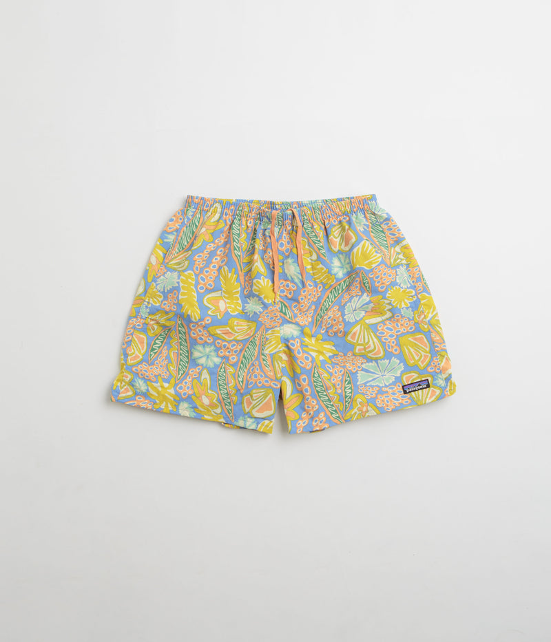 Patagonia Baggies 5" Shorts in Flourish: Abundant Blue