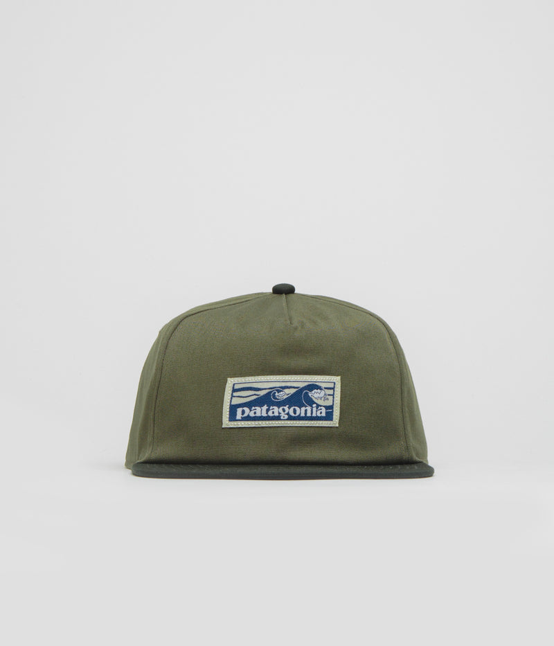 Patagonia Boardshort Label Funfarer Cap in Basin Green