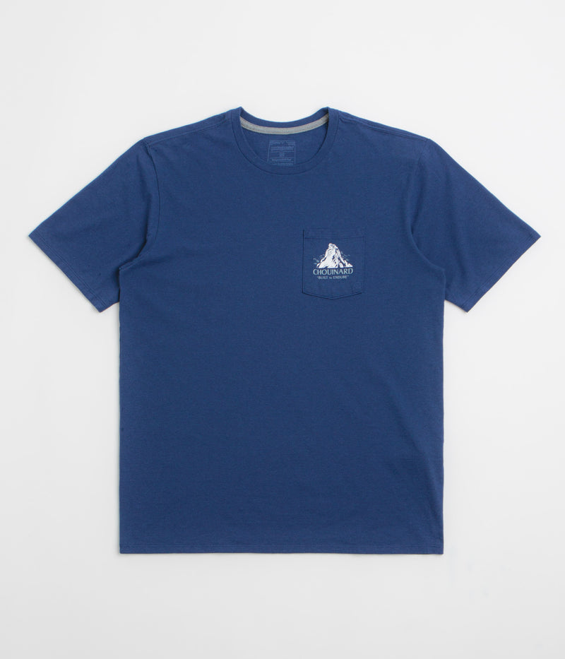 Patagonia Chouinard Crest Pocket Responsibili-Tee T-Shirt in Clement Blue