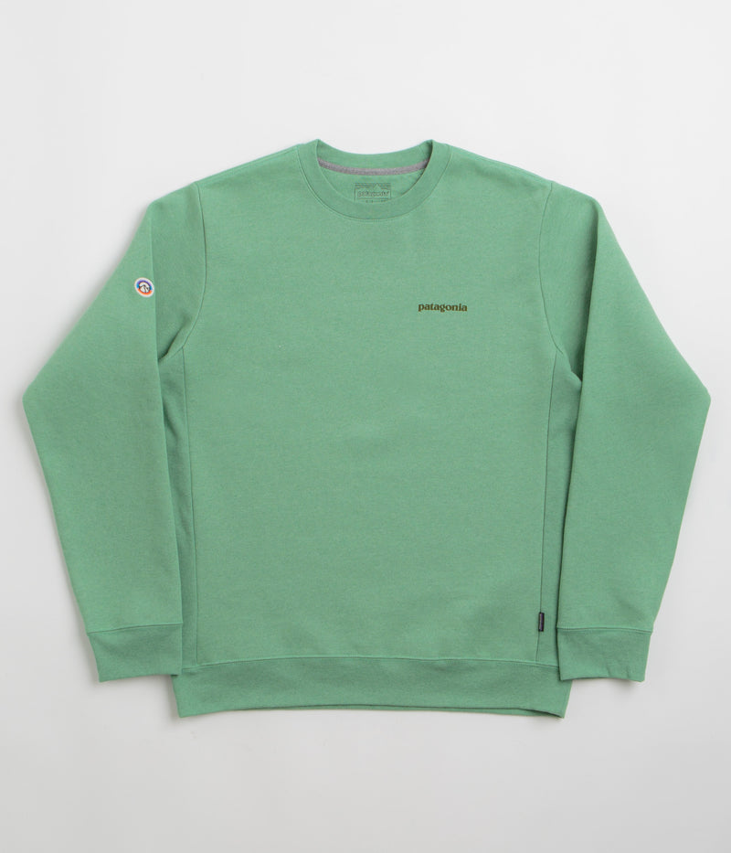 Patagonia Fitz Roy Icon Uprisal Crewneck Sweatshirt in Ellwood Green