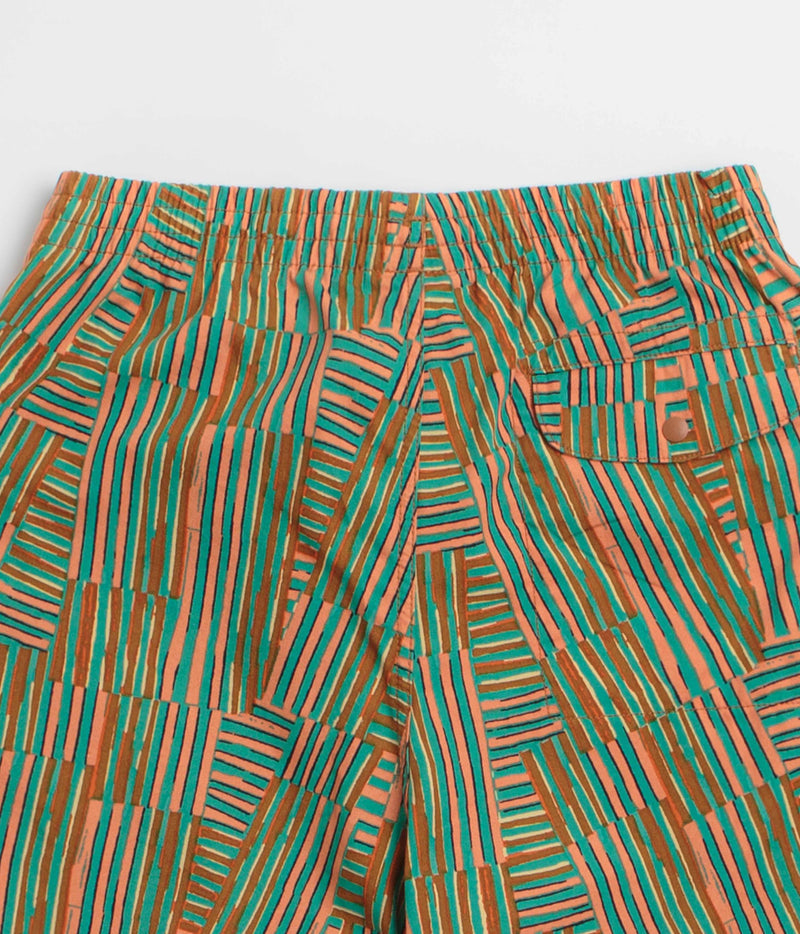 Patagonia Funhoggers Shorts in Quilty Fitz: Heartleaf Green