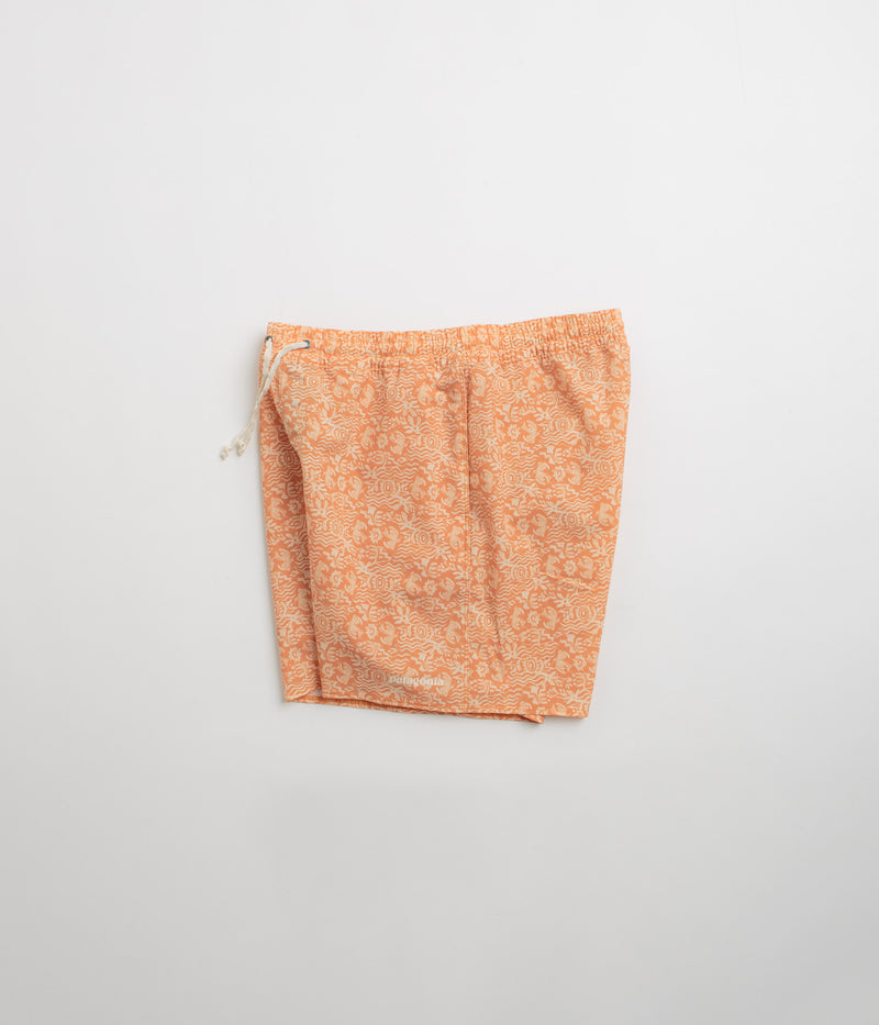 Patagonia Hydropeak Volley 16" Shorts in Mountain Breeze: Sunset Orange