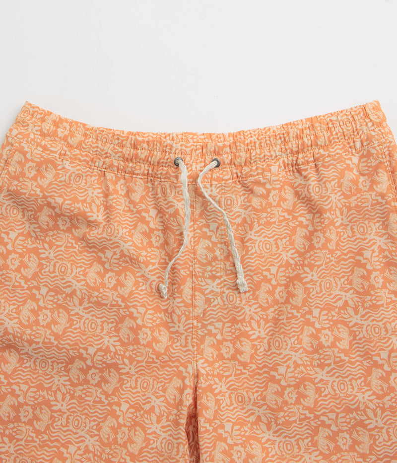 Patagonia Hydropeak Volley 16" Shorts in Mountain Breeze: Sunset Orange