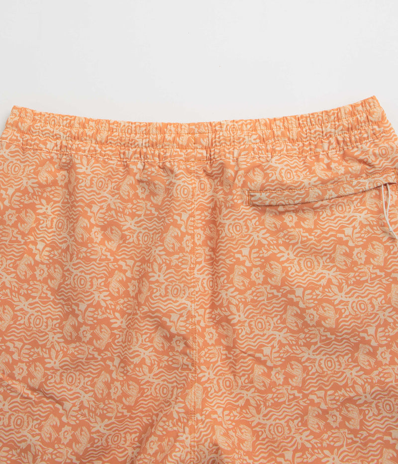 Patagonia Hydropeak Volley 16" Shorts in Mountain Breeze: Sunset Orange