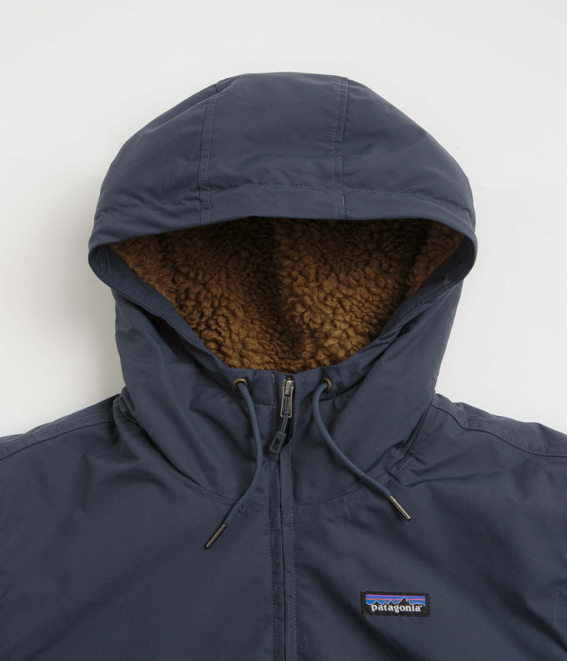 Patagonia Lined Isthmus Hoodie in Smolder Blue