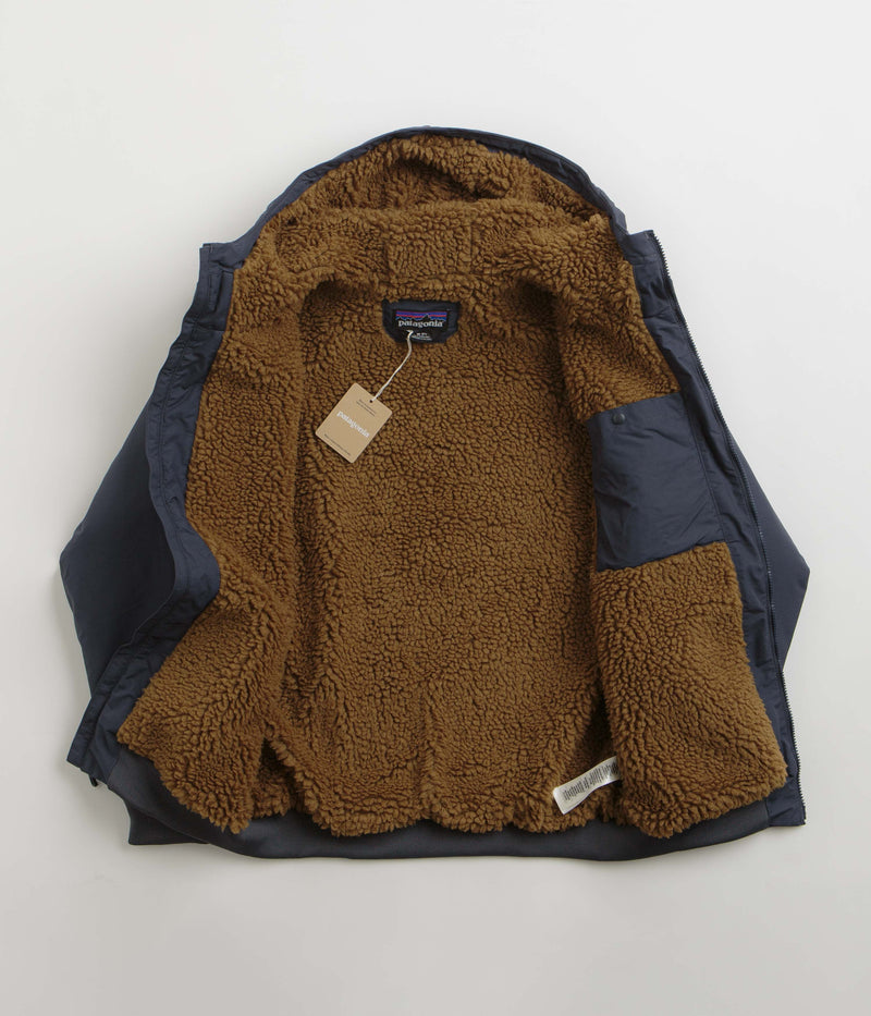Patagonia Lined Isthmus Hoodie in Smolder Blue